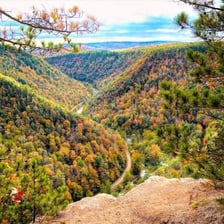 A view of Altoona, Pennsylvania, set among the Allegheny Mountains.