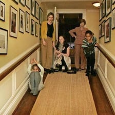 The Obama family at the White House
