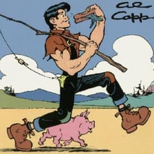 An illustration of Li'l Abner from the comic strip.