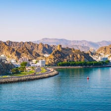 A coastal landscape near Muscat, Oman