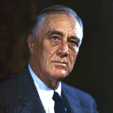 The initials FDR and LBJ displayed with their corresponding presidential names.