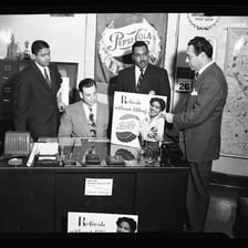 Advertising professionals meeting in an office
