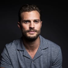 A portrait of actor Jamie Dornan.