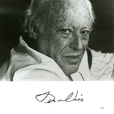 A portrait of author Leon Uris