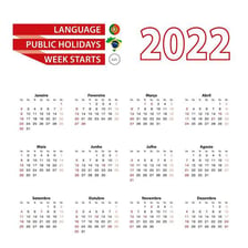 A calendar and Portuguese-language text in a Brazilian setting