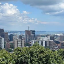 A skyline view of Hamilton, Ontario, Canada