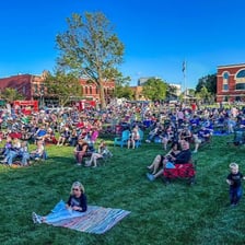A view of downtown Olathe, Kansas.