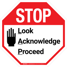 A stop sign symbolizing the end of an activity.