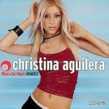 Promotional artwork associated with Christina Aguilera’s song “What a Girl Wants.”
