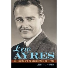 A portrait of actor Lew Ayres associated with the film Holiday