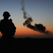 A controlled explosion illustrating detonation.