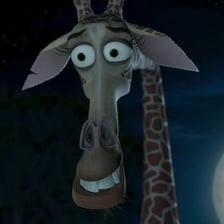 Melman, the giraffe character from the Madagascar films.