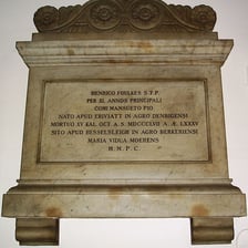 A historical inscription using the phrase anno Domini.