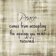 Two people reconciling after one accepts an apology
