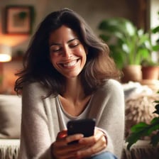 A person smiling with a subtly amused expression.