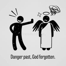 An illustration of a person failing to show gratitude