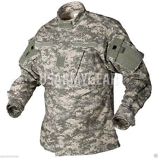 A U.S. military uniform made with camouflage fabric