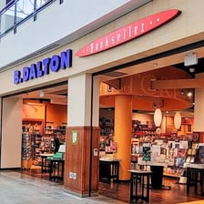 A vintage storefront bearing the B. Dalton bookstore name