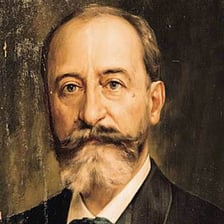 Portrait of French composer Camille Saint-Saëns