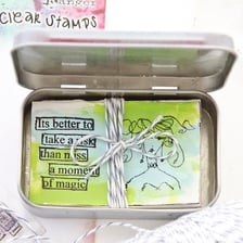 A nutshell containing a small folded note
