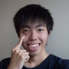 A person making a visibly mocking gesture