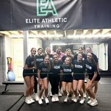 Athletes from a top-level team training together
