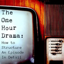 A television drama viewed on a screen, representing a one-hour program.