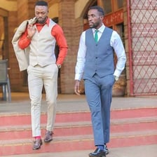 A person wearing formal attire