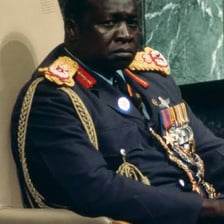 A portrait of Ugandan ruler Idi Amin