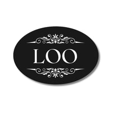 A restroom in Britain with a lavatory sign.