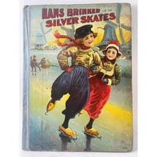 An illustration of Hans Brinker wearing ice skates
