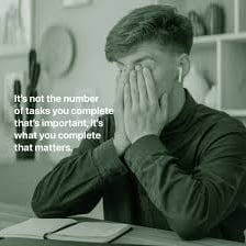 A person completing a task that is required.