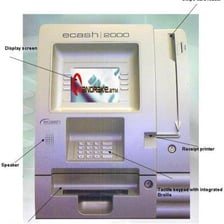 An educational diagram expanding ATM as automated teller machine.