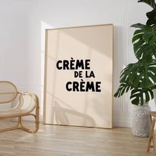 A visual representation of the French phrase “crème de la crème.”