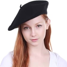 A tam and a beret shown as examples of caps.