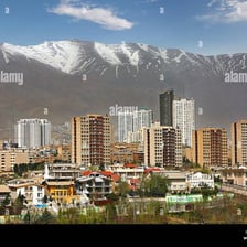 A skyline view of Tehran, Iran
