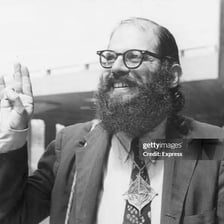 Photographs of poets Allen Tate and Allen Ginsberg