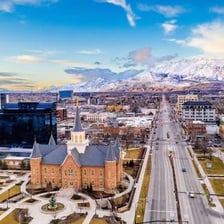 A view of Orem, Utah, in the Wasatch Front region.