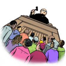 Illustration symbolizing an overly lenient decision-maker