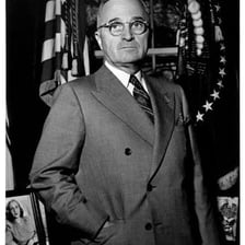 Portrait of U.S. president Harry S. Truman