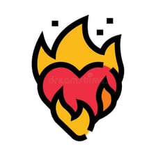 A symbolic image representing intense romantic desire.