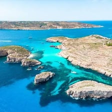 Malta is a Mediterranean island nation with a rocky coastline.