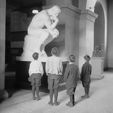 Auguste Rodin associated with sculpting in his studio