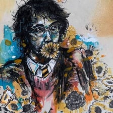 A portrait of musician Sean Lennon