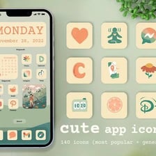 A smartphone displaying a home screen filled with application icons.
