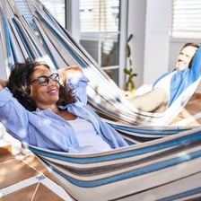 A person enjoying time away from work during a vacation.