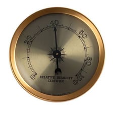 A hygrometer displaying the relative humidity of indoor air