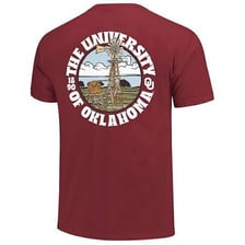 An Oklahoma scene associated with the state's Sooner nickname.