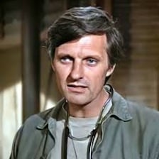 Alan Alda portraying Captain Benjamin Hawkeye Pierce in M*A*S*H.