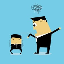 An illustration of one person repeatedly urging or pestering another.
